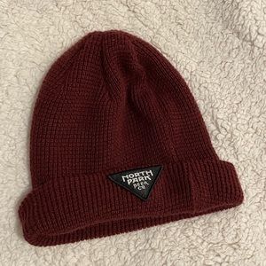 Burgundy north park beer company beanie